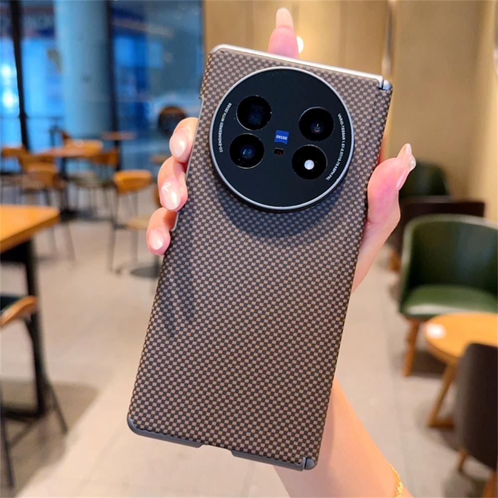 Fashion Solid Color Phone Case For VIVO X Fold 5 PC Hard Shell Double Axis Fold5 Protective (Only Back Cover)