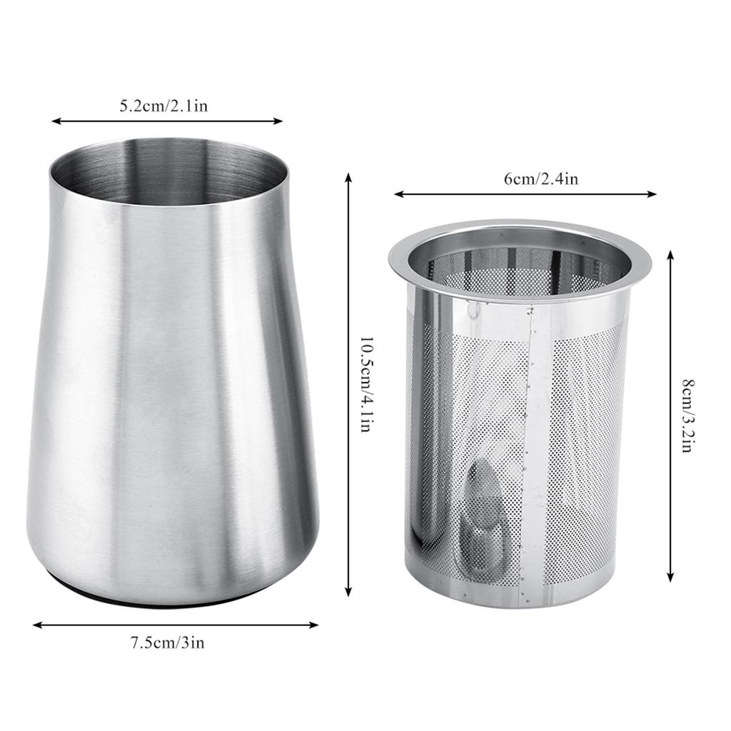 Stainless Steel Coffee Powder Sieve Dustproof Flour Filter Cup Grinder Accessory