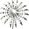 Kinetische Windmühlenskulpturen aus Metall, einzigartiger und magischer windbetriebener Spinnergarten