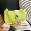 Spring and Summer New Simple and Versatile Niche Oil Wax Leather Underarm Bag Women's Fashion Personality High Quality Shoulder Messenger Bag