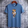 High Quality 100% Cotton T-shirt Summer Oversized Round Neck Men Short Sleeve Brand Pattern Printed Women Tee Sports Fitness Top