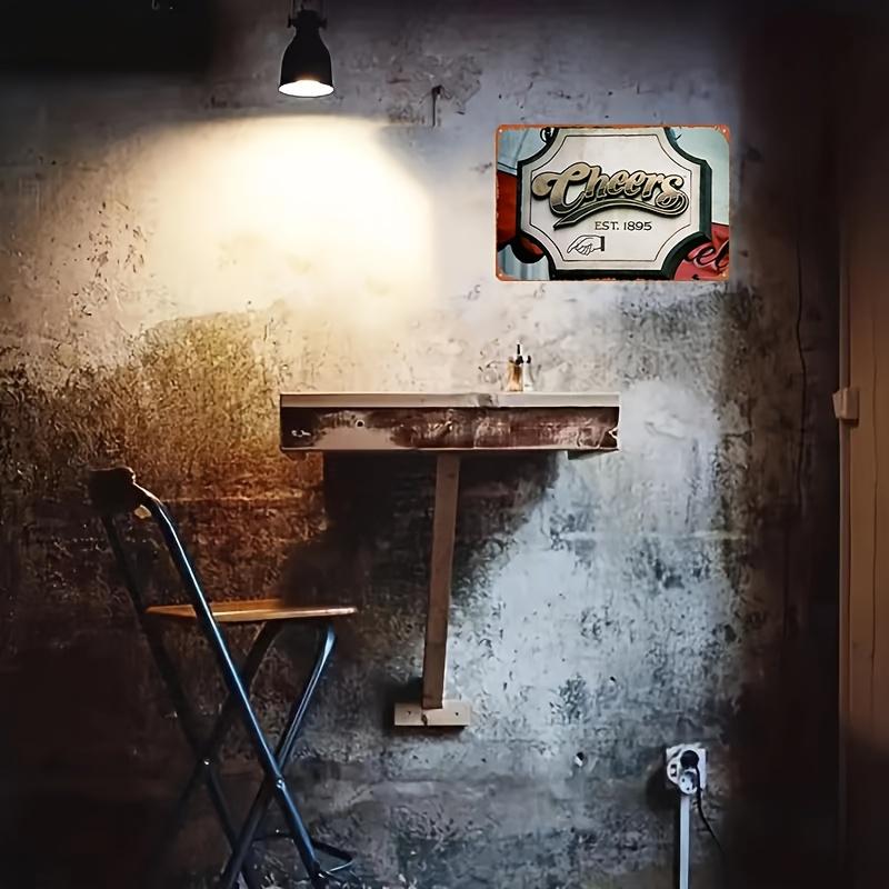 1 piece, Metal Aluminum Sign, "Cheers Bar Sign", (8x12 inches/20cm*30cm), Vintage Wall Art Decoration