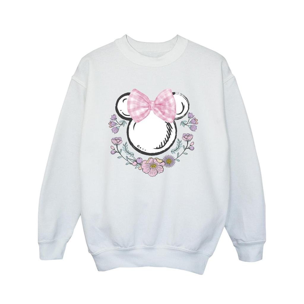 Disney Girls Minnie Mouse Bow Sweatshirt