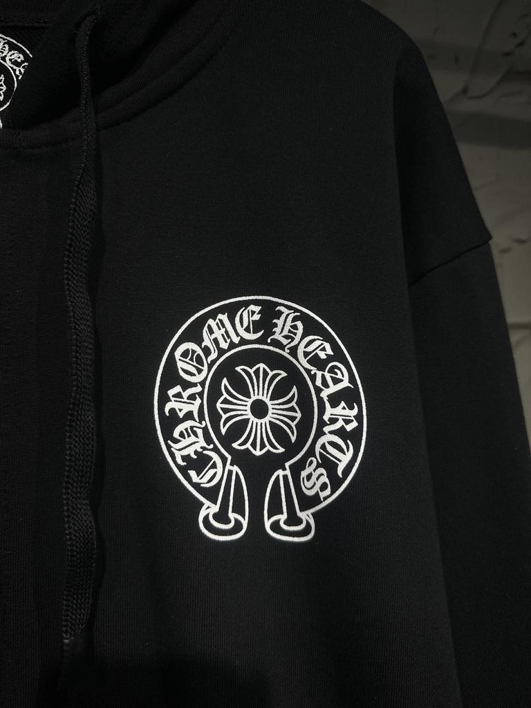 Cross-border Chrome Hearts 25SS Fall/Winter Printed Zipper Cardigan Unisex Casual Hoodie