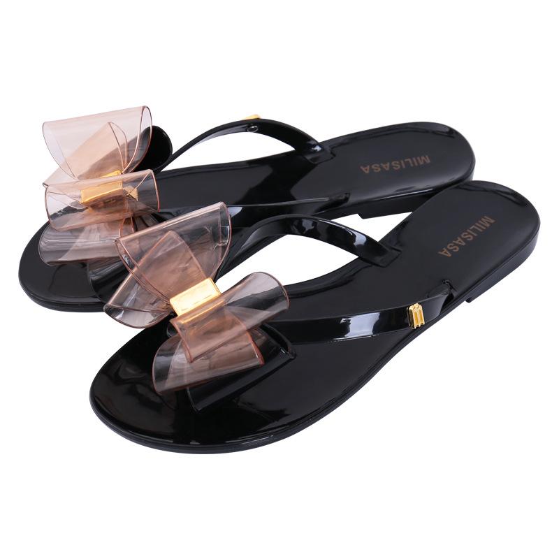 Shoes Woman 2025 Low Transparent Slippers Luxury Slides Rubber Flip Flops Designer Flat Hawaiian Fashion Fabric PU Scandals Rome