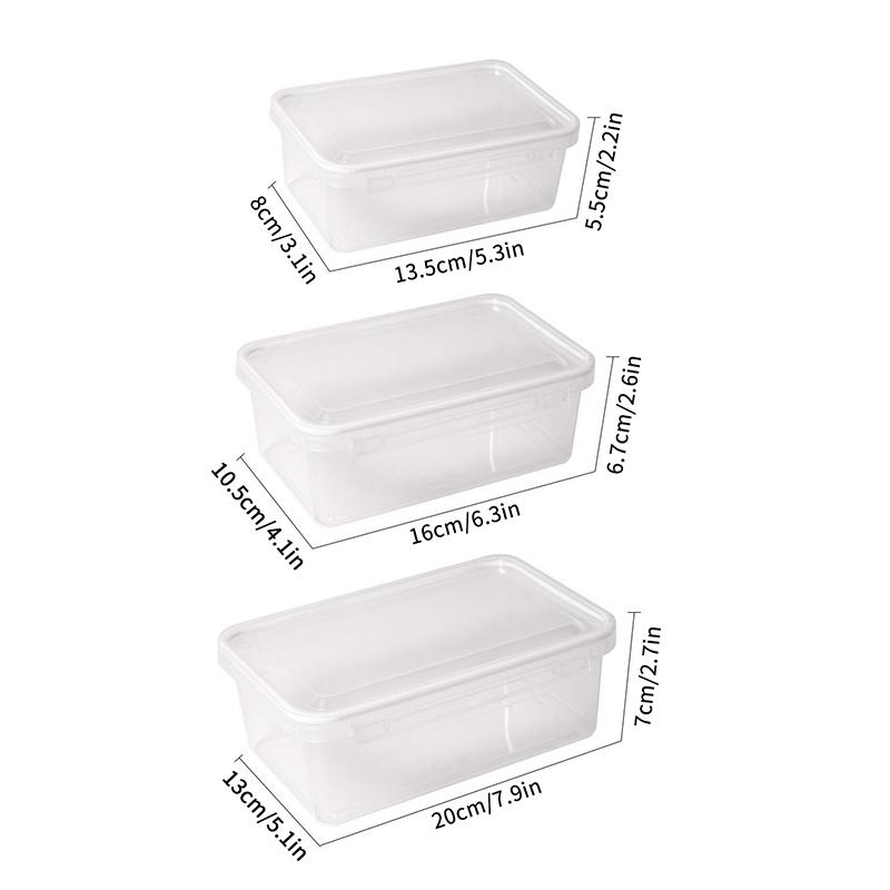 Food Storage Box Transparent Storage Container Fridge Organizer Microwave Safe Fresh-Keeping Sealing Box Kitchen Food Dispenser