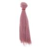 15cm DIY Beautiful High-temperature Silk Straight Hair Wig Doll Accessories