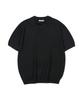 GNOK Silk Collared Short Sleeve Knit [Black]