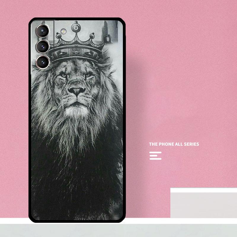 Lion Animal Phone Case For Samsung Galaxy S26 S25 S24 S20 S21 S22 S23 Ultra S10 Plus S25 FE Cover Coque