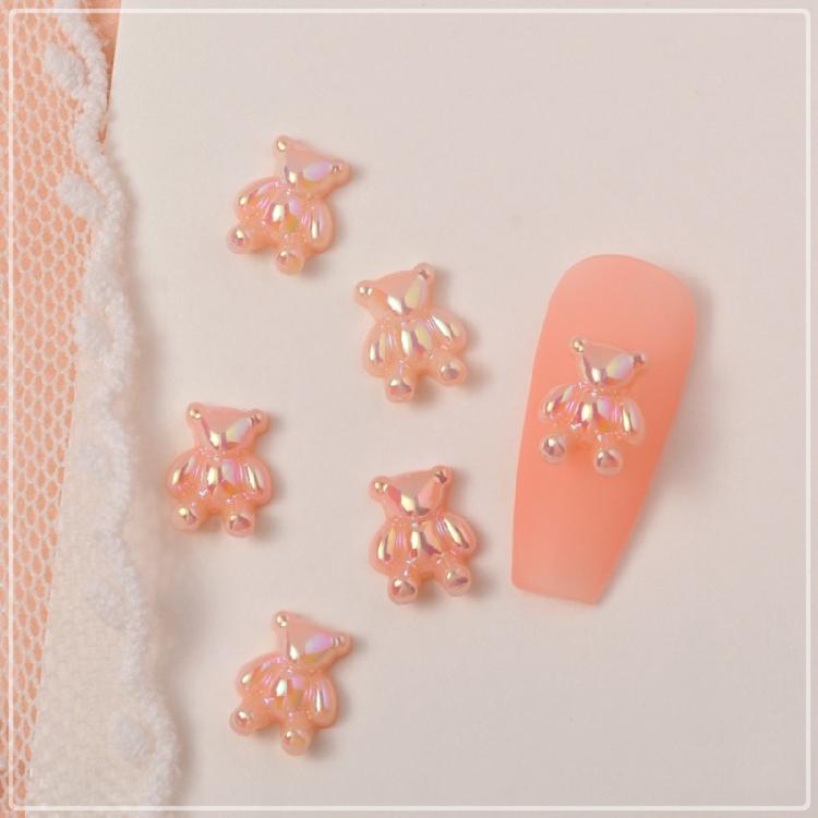 Resin Gummy Bear Nail Charms Bead for DIY Jewelry Accessories Bear Nail Charms