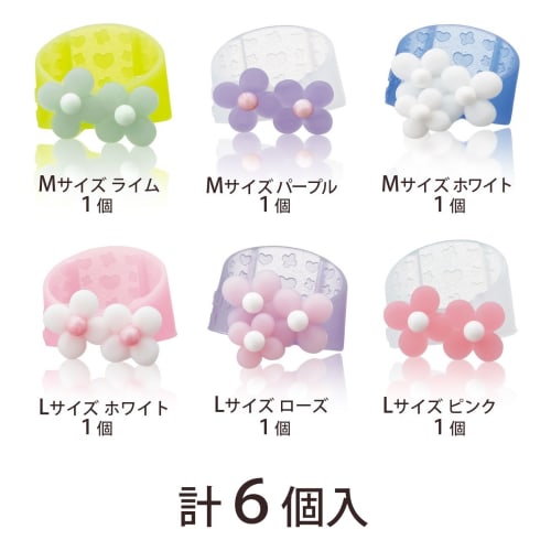 Plus Finger Cot Meklicco Sweet Flower 1 M Size + Flower 2 L Size Set