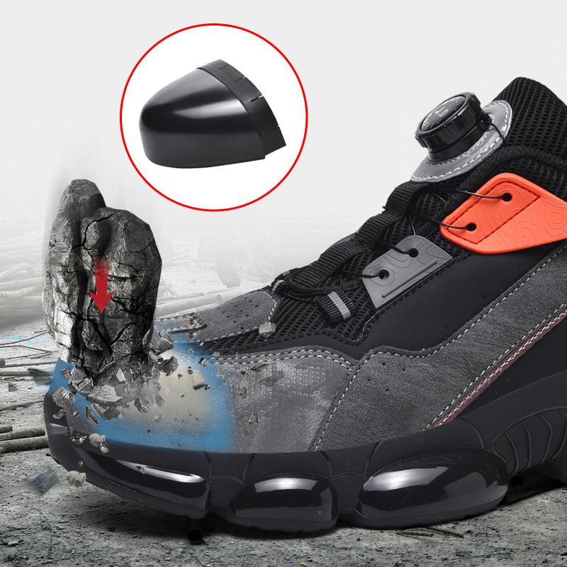 Outdoor Men's Safety Shoes Anti-smash Anti-stab Work Shoes Wear-resistant Steel Toe Shoes Women Protection Sneakers Sport Shoes