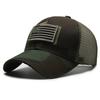 American Flag Camouflage Sticker Brodert Baseball Cap Net Hat Men Outdoor Velcro Cap