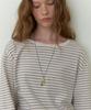 THEMITTEN Barn Overfit T-Shirt (Oat Stripe)