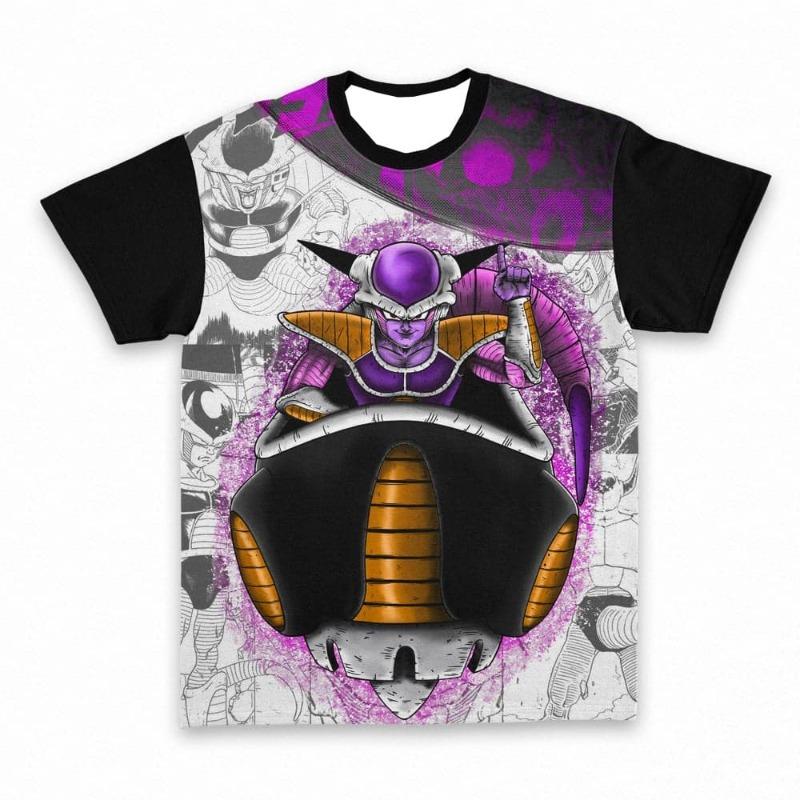 Dragon Ball Z Anime Print T-Shirt 3D Manga Collage Graphic Short SleeveChildren