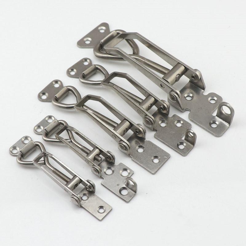 Latch Catch Toggle Quick Clamp 304 Stainless Steel Adjustable Hasp Lock for Home Sliding Door Furniture Cabinet Boxes Hardware
