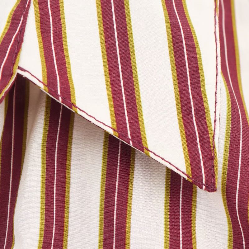 Kaslead New Women Clothes Western Style Fashion Simple Stripe Shirt Style Dress 8622048