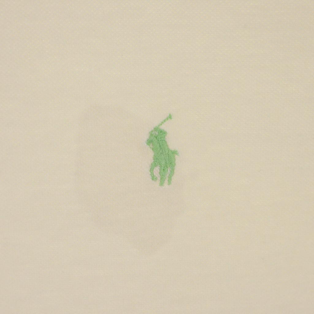 Polo by Ralph Lauren Short Sleeve Polo Shirt XL Ivory Fawn Men's Used