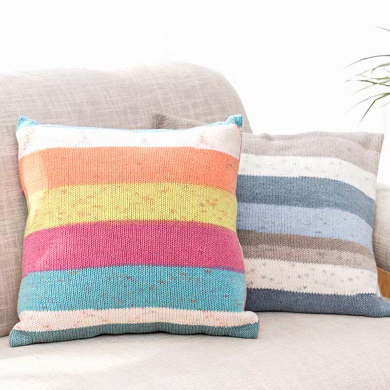 Filato di Cotone Pettinato Gradiente Arcobaleno a 5 Fili Ruyi Bird per Maglioni e Cappelli all'Uncinetto