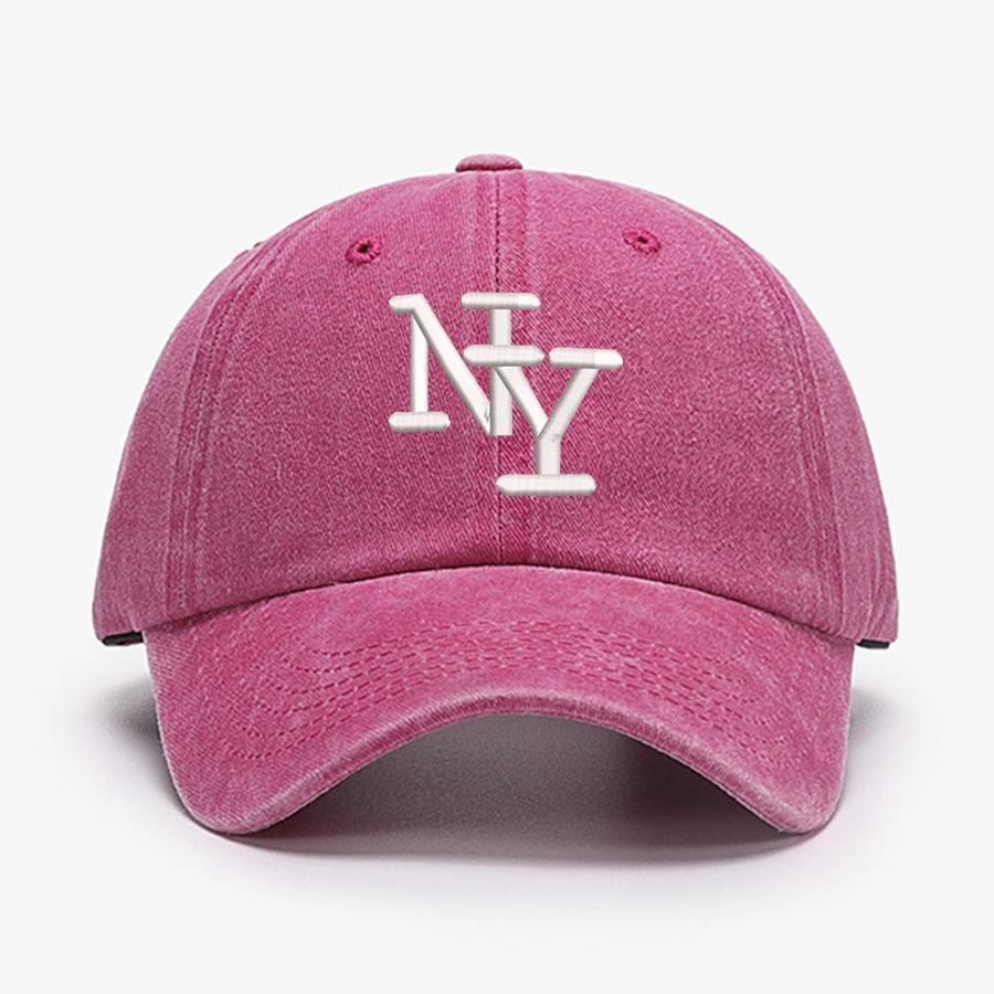 Embroidered NY letters New York Vintage Baseball caps Men Women Water Washed Sunscreen Hat Sports Fishing Peaked cap dad Hat