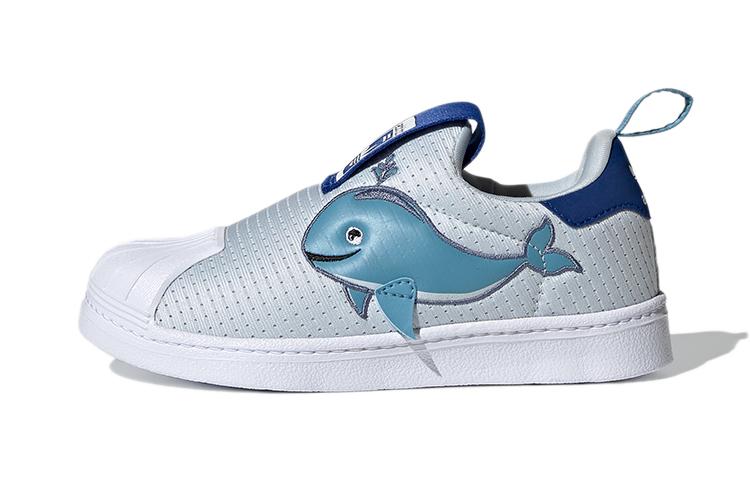 

Adidas Originals SUPERSTAR 360 C Primeblue Comfortable Abrasion Resistant Low top Skateboard Shoes White Blue FX4928 32
