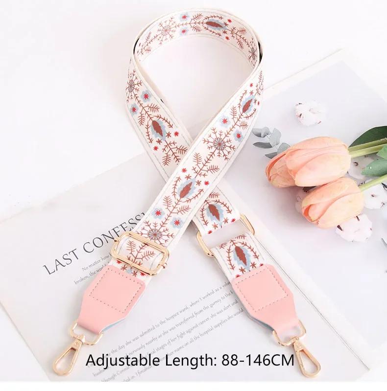 Nylon Bag Strap Adjustable Women Crossbody Shoulder Strap Soft Replacement Straps Wide Purse Strap Chain Bag Straps Accessories