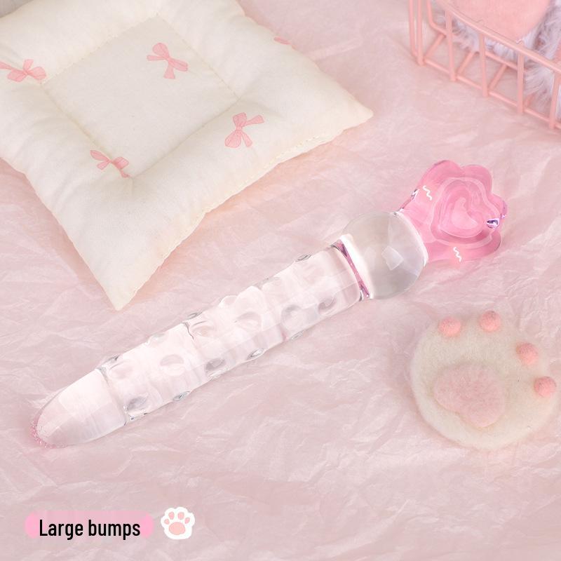 Transparenter Kristallglas-Butt-Plug Trainings-Prop - Erotisches SM Alternativspielzeug