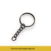 Gun Black Metal Key Chain Doll DIY Jewelry Handmade Accessory