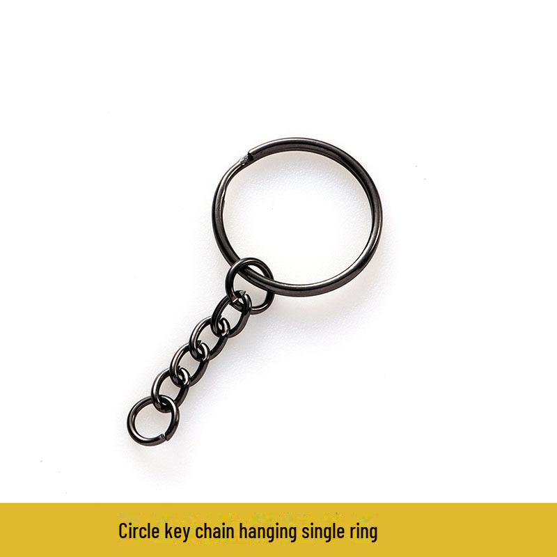 Gun Black Metal Key Chain Doll DIY Jewelry Handmade Accessory