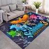 WildStar Sci-Fi Game Anti Slip Area Rug Flying Wing Character Print Blue Starry Background Floor Mat Gaming Room Home Decor Carpet Gift For Game Fans