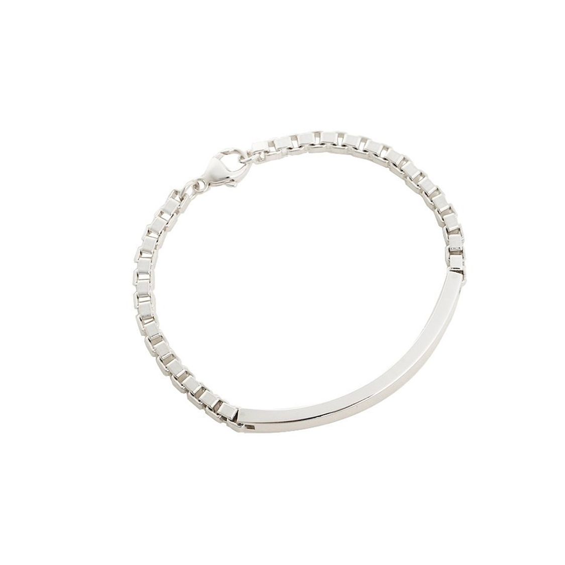 

Tiffany Venetian Link I.D. Bracelet Men Bracelets Silver GRP00447 Box,7.5