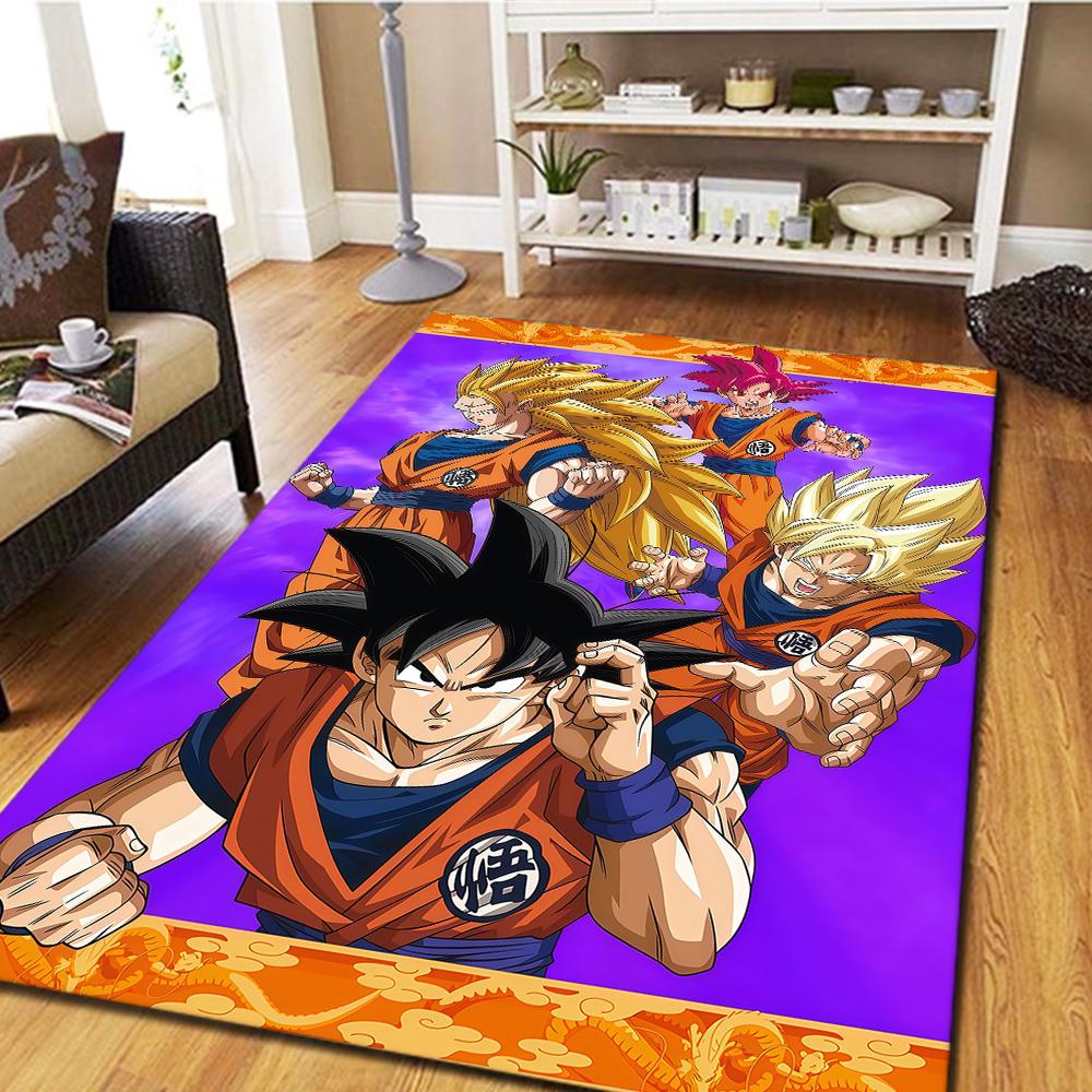 

Son Goku Carpet for Living Room, Digital Print Floor Mat, Cool Movie Bedroom Rug, Home Decor -HYQ23 60x90cm