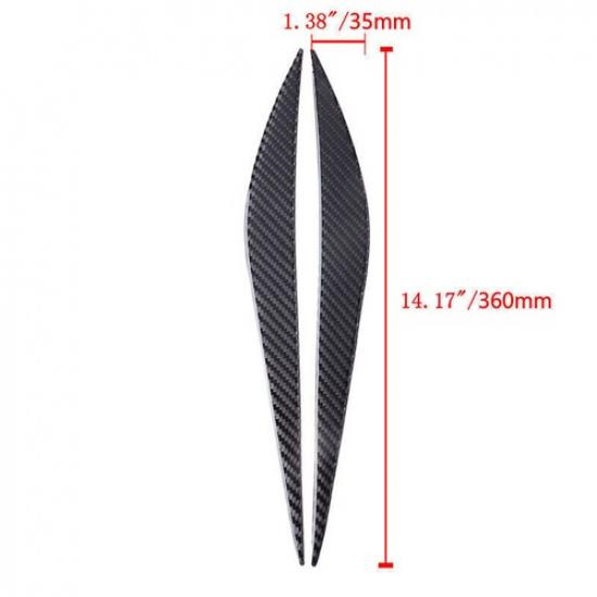 For BMW F30 3-Series Accessories Carbon Fiber Headlight Eyebrows Eye Lid Sticker