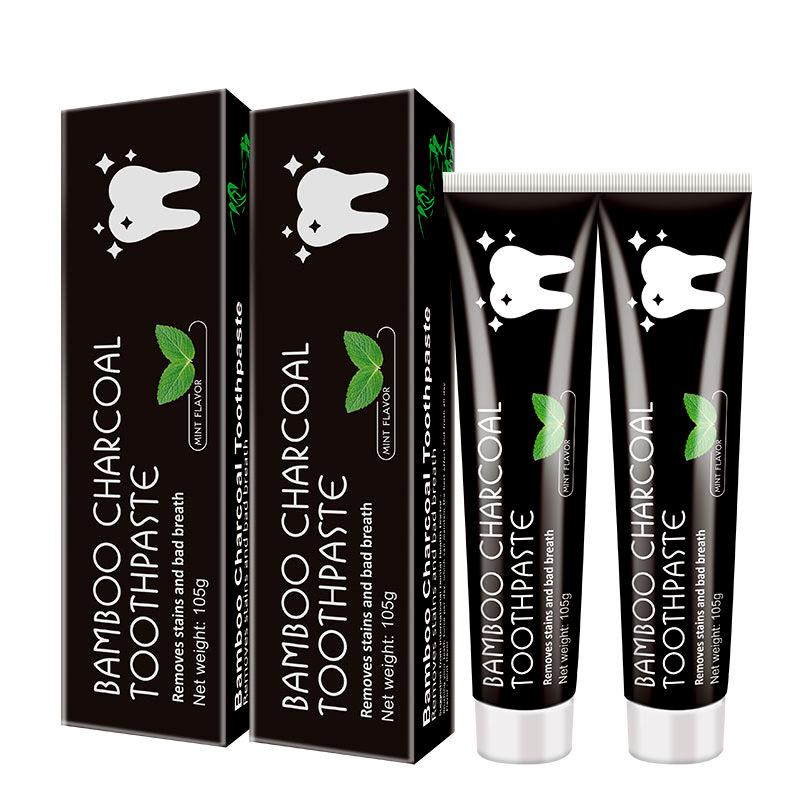 Bamboo Charcoal Activated Black Toothpaste: Fresh Breath & Oral Health Protector (Single Pack)