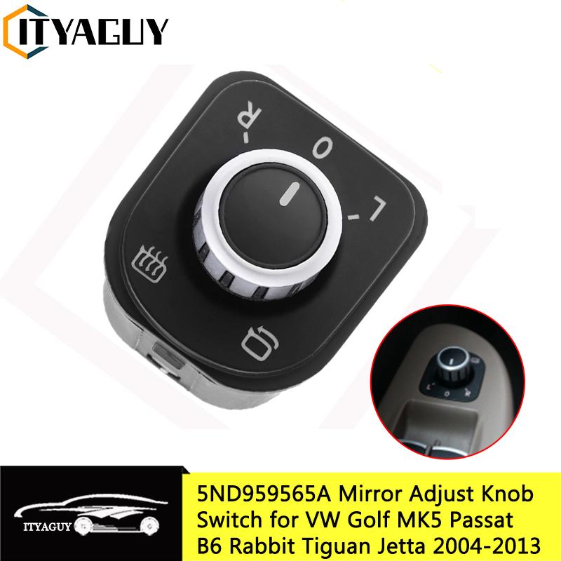 

5ND959565A кнопка регулировки бокового зеркала автомобиля для VW Jetta Golf GTI MK5 MK6 Rabbit Tiguan CC Passat B6 B7