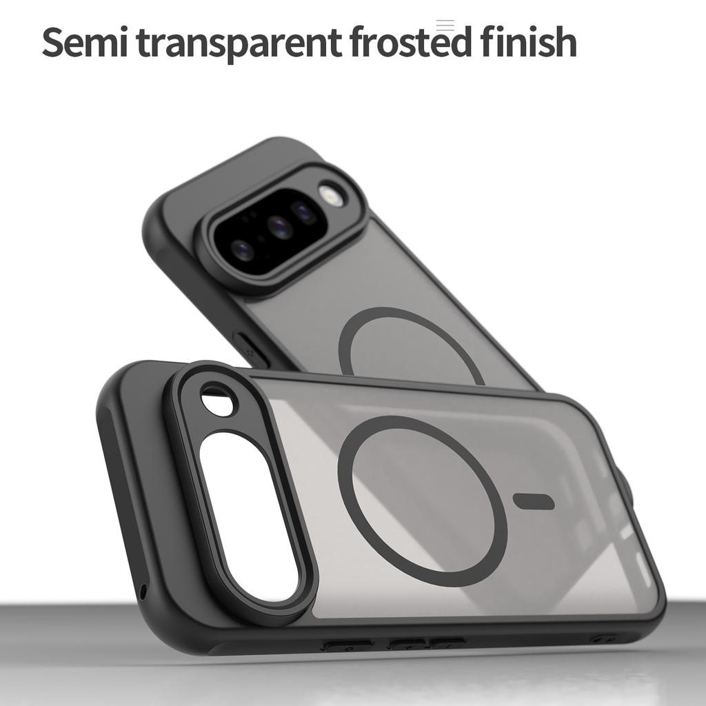 For Google Pixel 10 Pro XL Case Hard Transparent Magnetic Wireless Charging Protective Back Cover For Pixel 10 9 Pro Xl 9a Shell