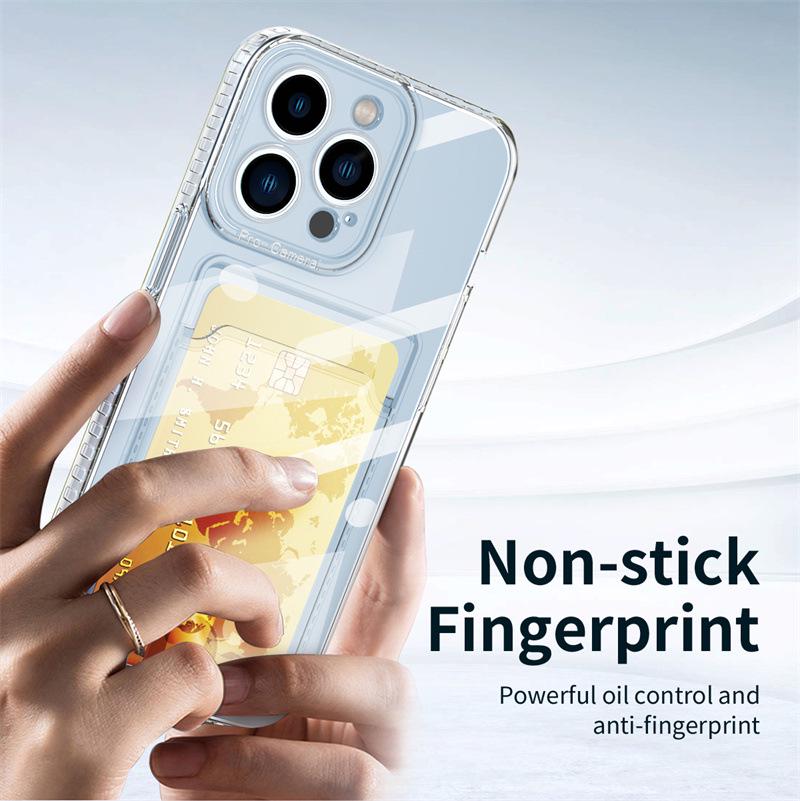 Pupil Eye Card Holder iPhone 17 Case: Compatible with Apple 15, Transparent for 14/13, Minimalist Design, Cross-border, New for iPhone 16