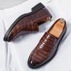 New Designer Penny Loafter Fashion Men Alligator Pattern Casual Shoes Formal Wedding Dress Homecoming Footwear Zapatos Hombre