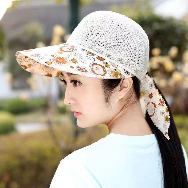 Sun Hat Summer Shade For Women Foldable Sun Protection Beach Large Brimmed Hat Uv Protection Cycling Cap