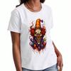 Creepy Clown Face Wounisex's Cotton T Shirt, Premium Cotton Quality Print, Durable, Casual Fashion, Red Nose Clown Graphic Tee, Unique Artistic Design