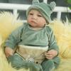 Realistic Newborn Doll 3d Painted Light Soft Fabric Body Real Touch Visible Blood Vessels Birthday/Christmas Gift Collectio 48cm