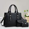 Luxury Designer Handbag Large Tote Bag for Women 2026 Pu Leather Female Three Piece Set Ladies Top Hand Woman Shoulder Crossbody