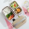 Xingcheng Mulou 304 SS Rectangular Double-Layer Lunchbox