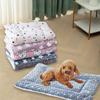 Wholesale Pet Mat For Dogs Thickened And Warm Flannel Lamb Fleece Material Hand Washable/machine Washable Coffee Paw Print Characters)