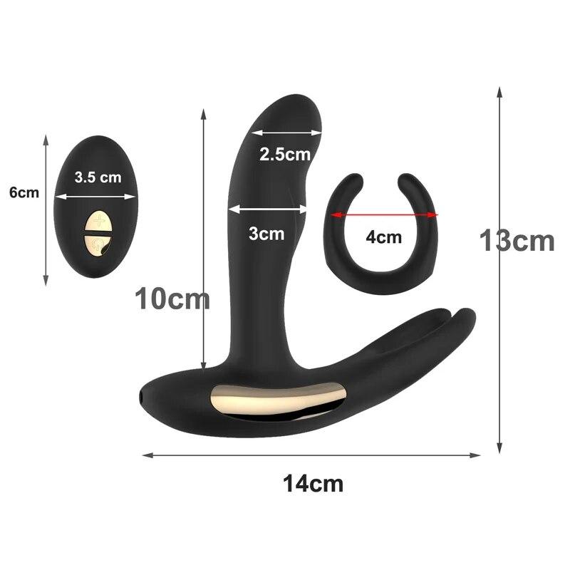 Remote Control Male Prostate Massager Wireless Prostata Anal Vibrators for Male Sex Toys for Men Heating Anal Plugs Products