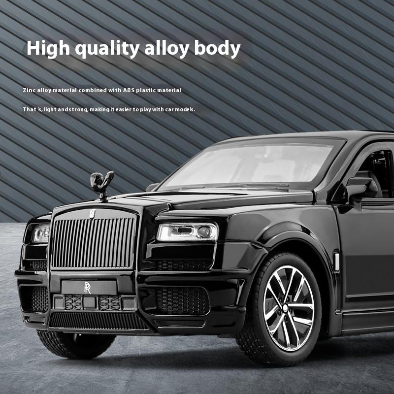 1/32 Scale Rolls Cullinan SUV Alloy Luxy Car Model Diecast Metal Toy Vehicles Car Model Sound and Light Simulation Children Gift