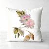 Pieces Vintage Watercolor Floral Throw Pillow Covers Pattern Cushion Cover Suitable for Sofa Bedroom Car Pillow Cover