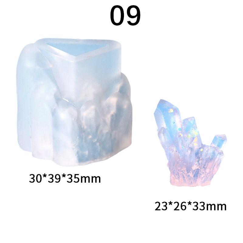 

DIY Кристалічна епоксидна смола Форма Кристалічний кластер Камінь Силіконова форма