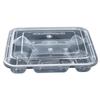 Disposable Transparent 4-Compartment Meal Prep Containers