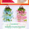 Forsythia Artificial Flower Vine for Indoor Wall Hanging, Living Room Decoration